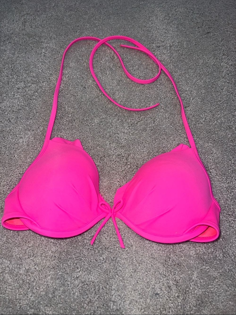 Victoria's Secret Hot Pink & Neon Bikini Top